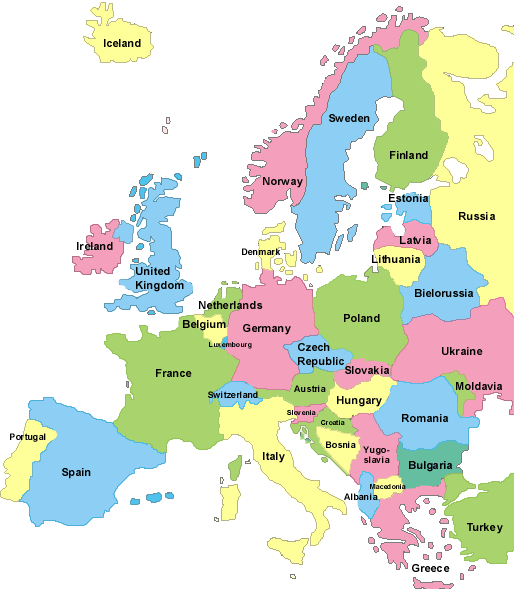 europe map