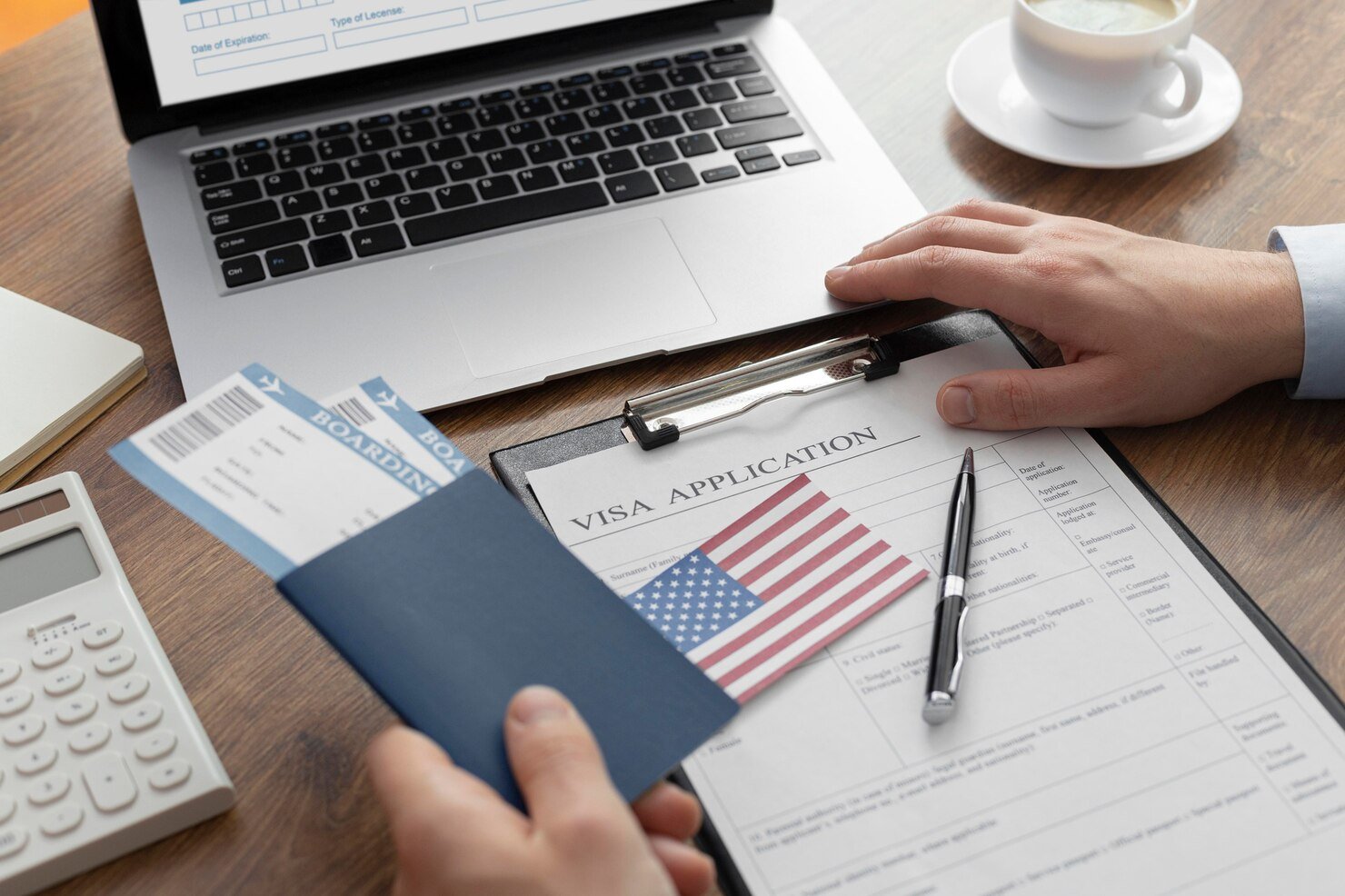 visa application composition with american flag 23 2149117758